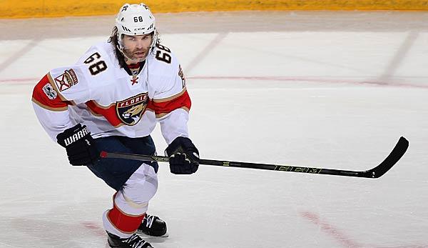 NHL: Jagr at the Flames in practice:"It won't be easy for me"