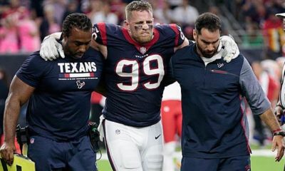 NFL: Texans: Watt with knee injury to hospital