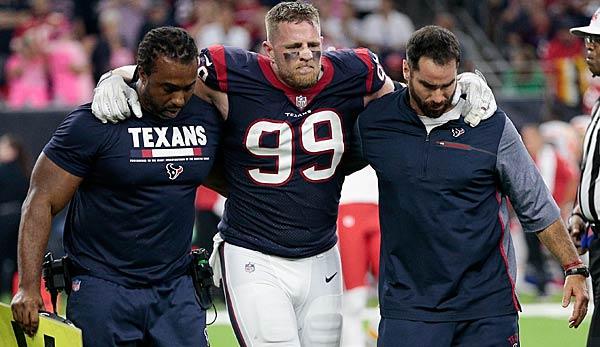 NFL: Texans: Watt with knee injury to hospital