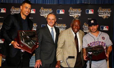 MLB: Stanton and Altuve win Hank Aaron Award 2017