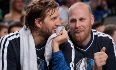 NBA: Nowitzki interview: Kaman had his yoga guy with him.