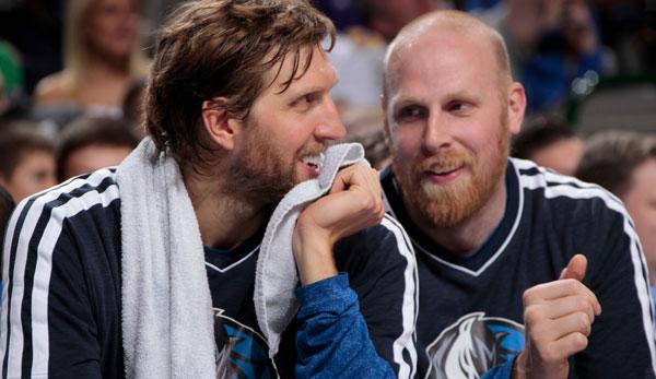 NBA: Nowitzki interview: Kaman had his yoga guy with him.