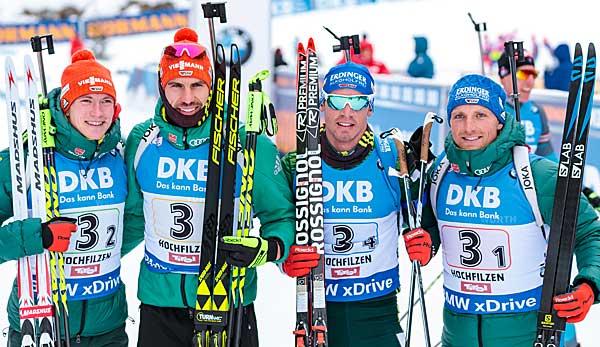 Biathlon: German relay team wins Norway second place