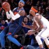 NBA: OKC loses on return of Melo, LeBron in MVP form