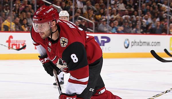 NHL: Tobias Rieder's Coyotes defeat Philipp Grubauer's capital