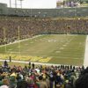 NFL: Green Bay: Pursuit in front of Packers football stadium