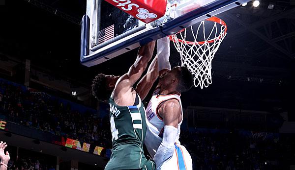 NBA: Controversial end in OKC with Giannis game winner - Mavs win with franchise record