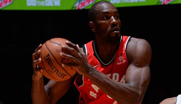 NBA: Toronto Raptors block Serge Ibaka for violating the team rules of a game