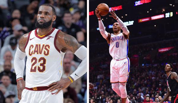 NBA: James and Westbrook are players of the month