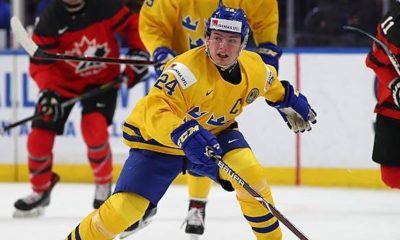 Ice hockey: U20 World Championship: NHL rookie Lias Andersson throws silver medal into the audience