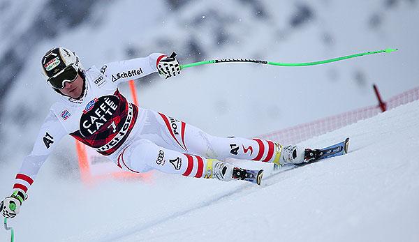 Alpine Skiing: Hannes Reichelt is already in 1st place.