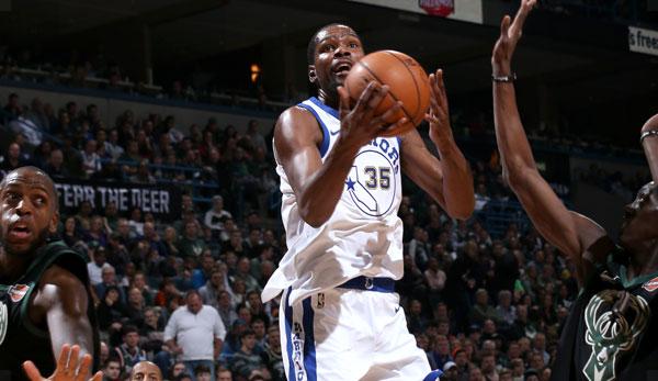 NBA: Thanks to Kevin Durant: Warriors fight for victory in Milwaukee