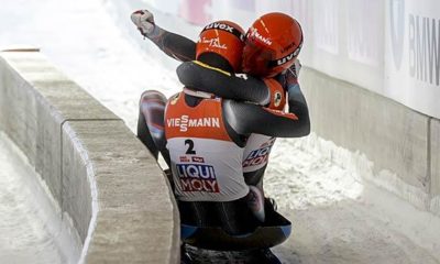 Tobogganing: Eggert/Benecken win home World Cup - Women celebrate triple victory