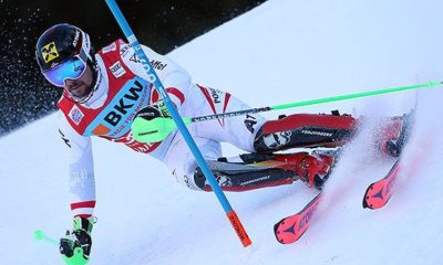 Ski Alpin: Marcel Hirscher leads the Wengen slalom at halftime