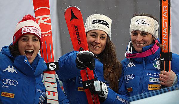 Ski Alpin: Italian triple victory, Veith best Austrian skier