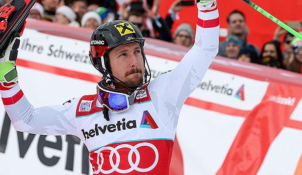 Ski Alpin: Marcel Hirscher wins slalom in Wengen