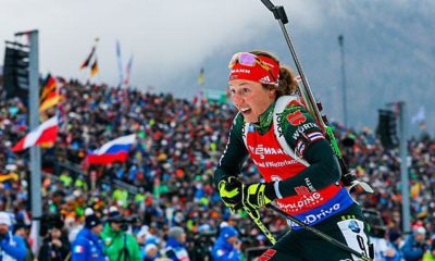 Biathlon: Laura Dahlmeier wins pursuit in Antholz