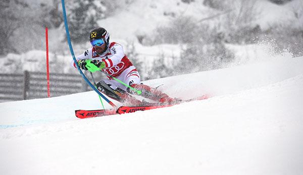 Ski Alpin: Kitz-Slalom: Kristoffersen leads before Matt and Hirscher