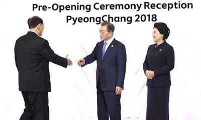 Olympia 2018: Visit of the Presidents of North and South Korea to Women's Ice Hockey