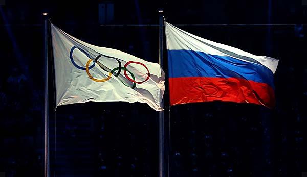 Olympia 2018: Breakdown: Olympic service shows Russia flags