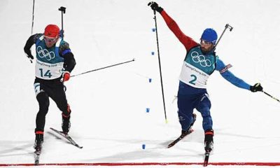 Olympia 2018: Biathlon: Silver for Schempp in mass start - Fourcade with frontal toe