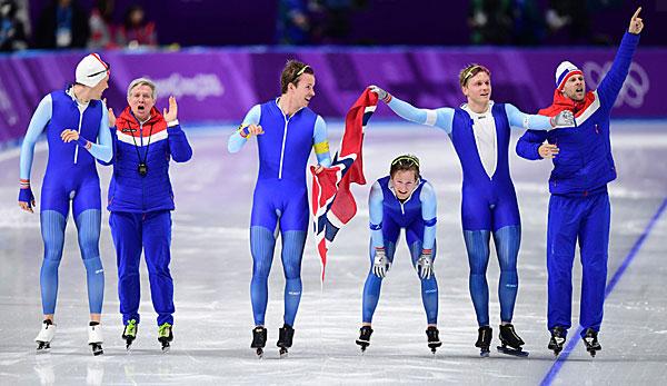 Olympia 2018: Gold medal for Norwegian speed skaters in team pursuit