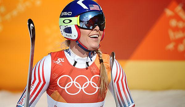 Olympia 2108: Lindsey Vonn leads to Kombi downhill