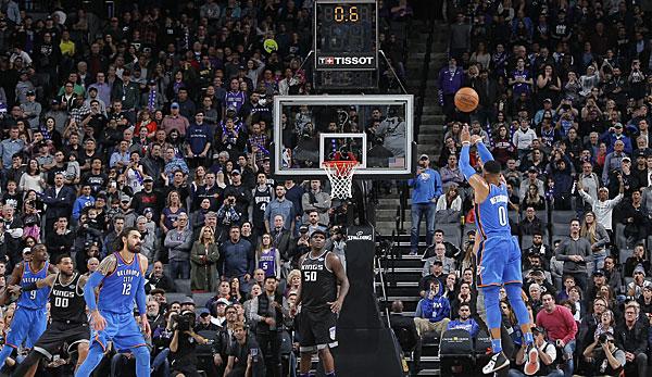 NBA: Westbrook with Buzzer-Beater against Kings - Curry magically against the Clippers