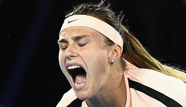 WTA: Aryna Sabalenka can't hear herself