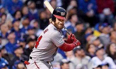 MLB: Bryce Harper was removed an ingrown toe