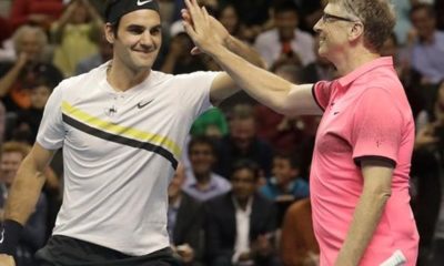 Tennis:"You have to watch the ball, not me!" - Federer jokes at "Match for Africa 5".