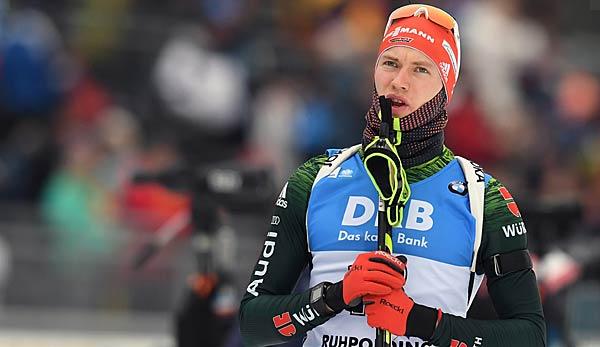 Biathlon: places four, five and six: Germans miss mass start podium