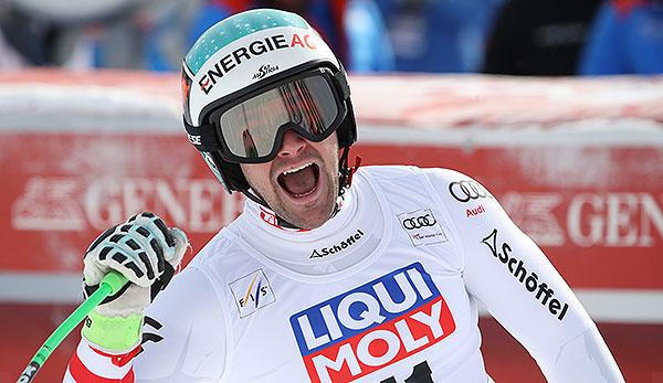 Ski Alpin: Vincent Kriechmayr wins Super G in Aare