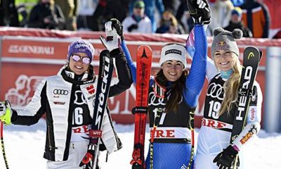 Alpine skiing: Super-G: Rebensburg second behind Goggia - ball to Weirather