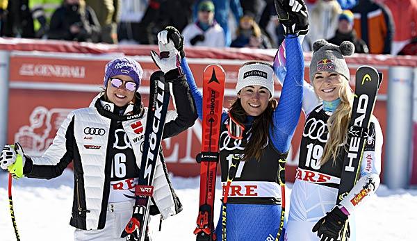 Alpine skiing: Super-G: Rebensburg second behind Goggia - ball to Weirather