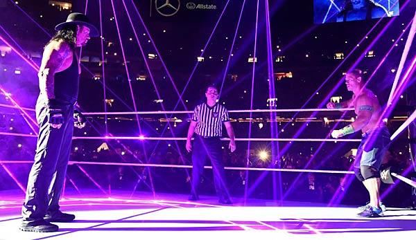 WWE: WrestleMania 34: The Undertaker makes short work of John Cena