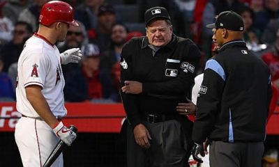 MLB: Home Plate Umpire Jerry Layne injured by foul ball