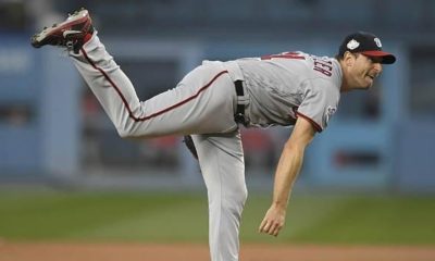 MLB: Max Scherzer leads Washington Nationals to victory over Clayton Kershaw's Dodgers