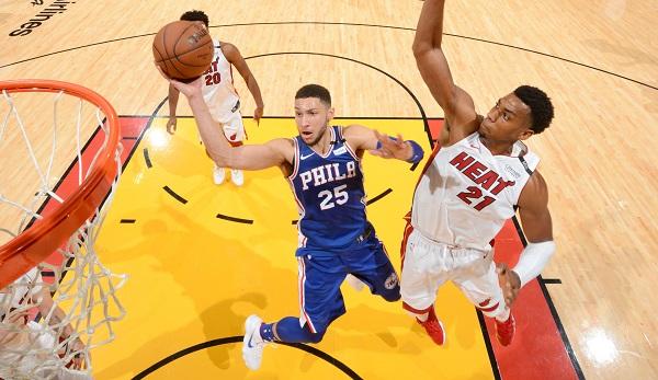 NBA: Sixers win hot fight in Miami - Ben Simmons historic