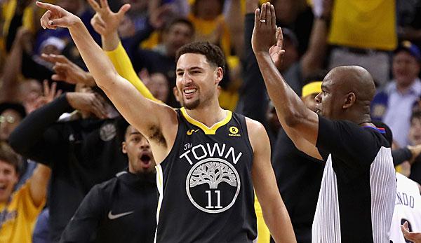 NBA: Media: Klay Thompson and Warriors talk about extension