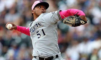 MLB: Brewers-Rookie shines in debut against Rockies