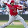 MLB: Angels: Keynan Middleton injured at the sideband of the elbow