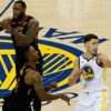 NBA: Video of game 1 of the finals shows frustrated LeBron after J.R.'s dropouts.