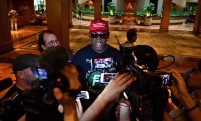 Basketball: Rodman moved to tears after meeting Trump and Kim Jong Un