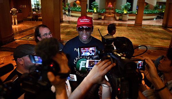 Basketball: Rodman moved to tears after meeting Trump and Kim Jong Un