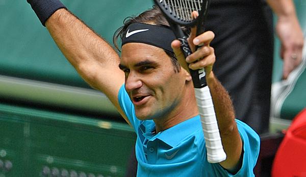 ATP: Roger Federer in Halle: Hard work on the way to his dreamed record title