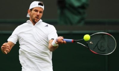 Wimbledon: Barbara Haas retired - Jürgen Melzer, Dennis Novak in action