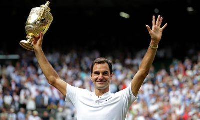 Tennis: Wimbledon winner: Roger Federer, defending champion, record winner