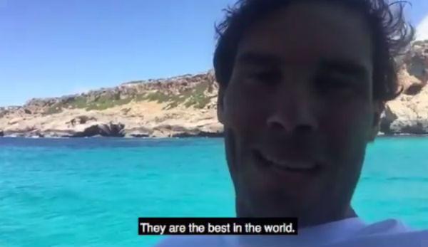 ATP: Rafael Nadal on "best beach in the world" holiday