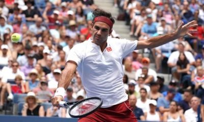 US Open: Roger Federer wearing Benoit Paire down